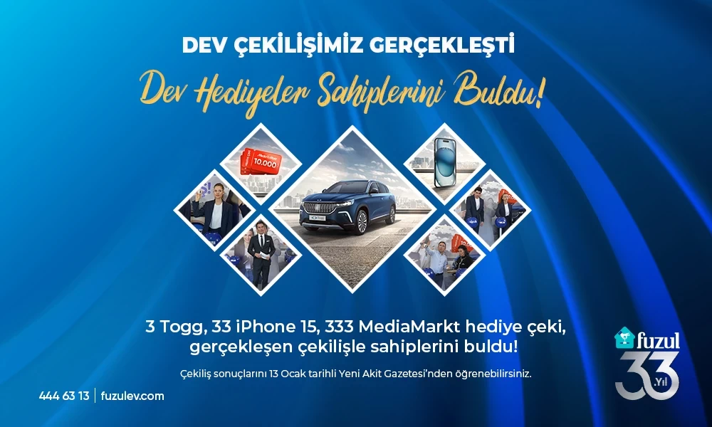 <span>Dev Çekilişimiz</span>  <u>Gerçekleşti!</u> 2